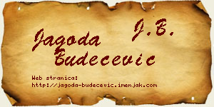 Jagoda Budečević vizit kartica